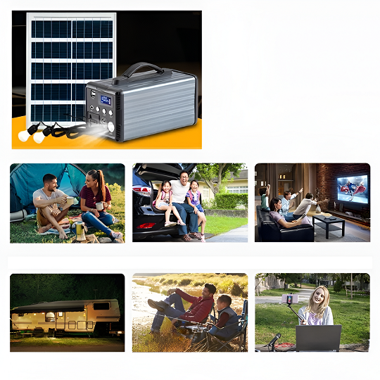Kit solar portátil con panel